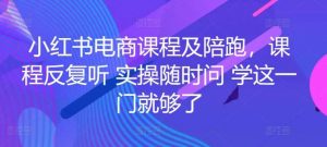 小红书电商课程及陪跑,课程反复听 实操随时问 学这一门就够了-淘金有道