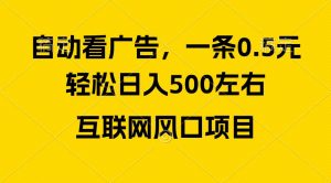 （10306期）广告收益风口，轻松日入500+，新手小白秒上手，互联网风口项目-淘金有道