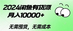 (10338期)2024闲鱼有货源,月入10000+2024闲鱼有货源,月入10000+-淘金有道