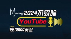 AI做不露脸YouTube赚$10000/月,傻瓜式操作,小白可做,简单粗暴-淘金有道