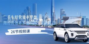 （10361期）二手车经营·效率罗盘，用经营 效率罗盘玩转二手车生意（26节视频课）-淘金有道