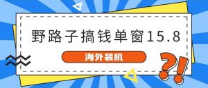 (10385期)海外装机,野路子搞钱,单窗口15.8,已变现10000+-淘金有道