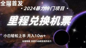 全网首发!里程积分兑换机票售卖,纯手机操作,小白兼职月入10万+-淘金有道