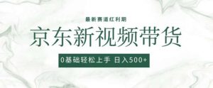 2024最新京东视频带货项目,最新0粉强开无脑搬运爆款玩法,小白轻松上手【揭秘】-淘金有道