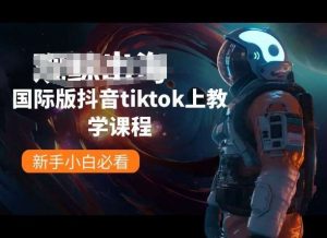 国际版抖音tiktok上教学课程,新手小白必看-淘金有道
