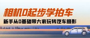 (10657期)相机0起步学拍车:新手从0基础带大家玩转汽车摄影(18节课)-淘金有道
